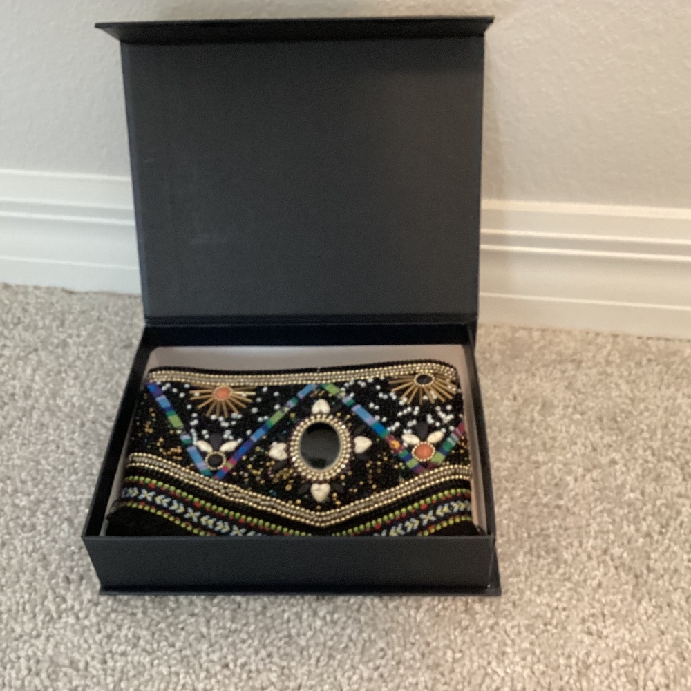 Beaded Handcrafted Adjustable BANDA BAGS Belt in Gift Box - NEW